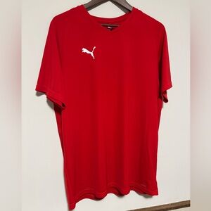 Puma Red Short Sleeve Tee Vibrant Athletic Wear